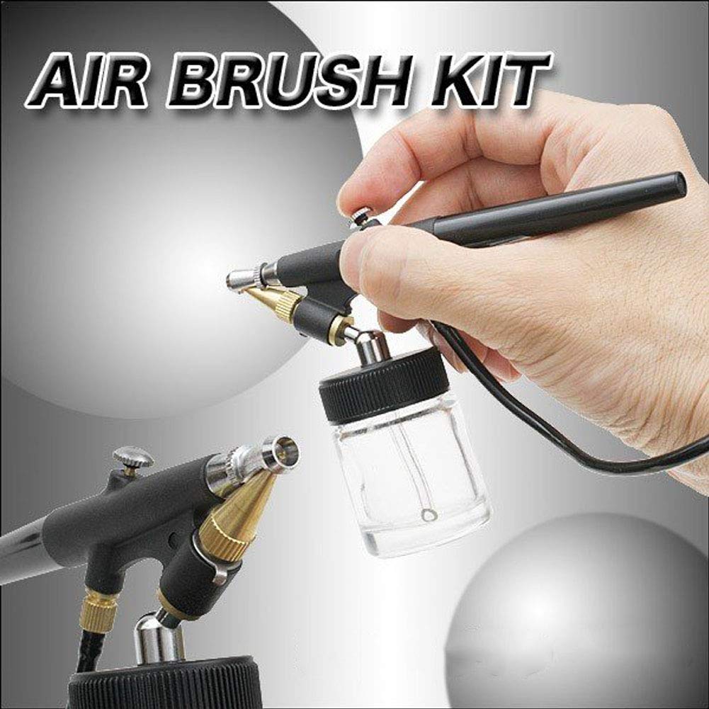 Professional Airbrushing Paint System with 1 Air Compressor and 2 Airbrush Kits for Painting Makeup Cake Spray Model Tattoo Nail Art and More