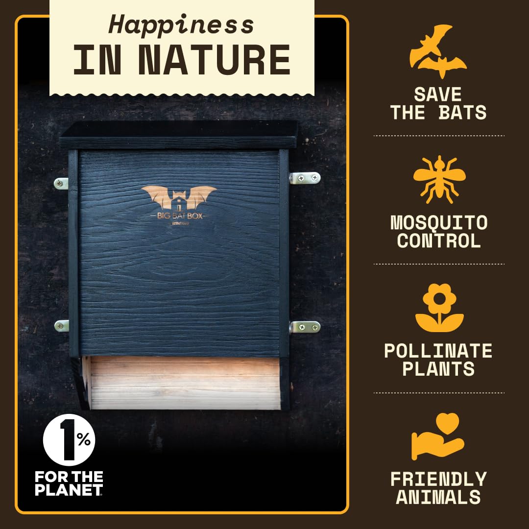 Bat House for Outdoors - Free Your Backyard from Mosquitoes - Bat Boxes for Outside - Natural Mosquito Repellent