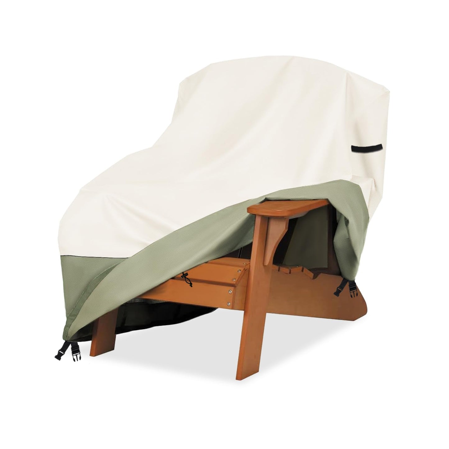 Patio Adirondack Chair Cover 37 W x 40 D x 36 H inches,600D Heavy Duty Waterproof Outdoor Chair Covers,Patio Furniture Covers for Adirondack Chair,Beige