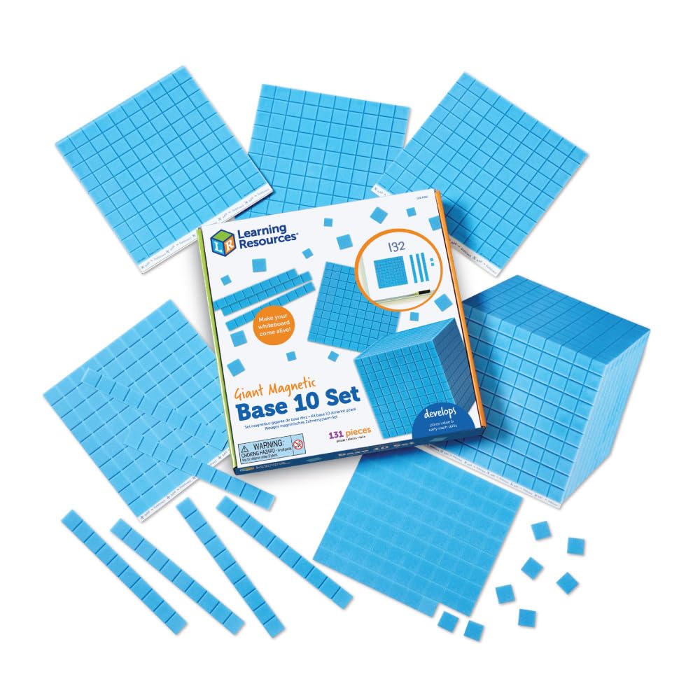 Learning Resources LER6366 Giant Magnetic Base Ten