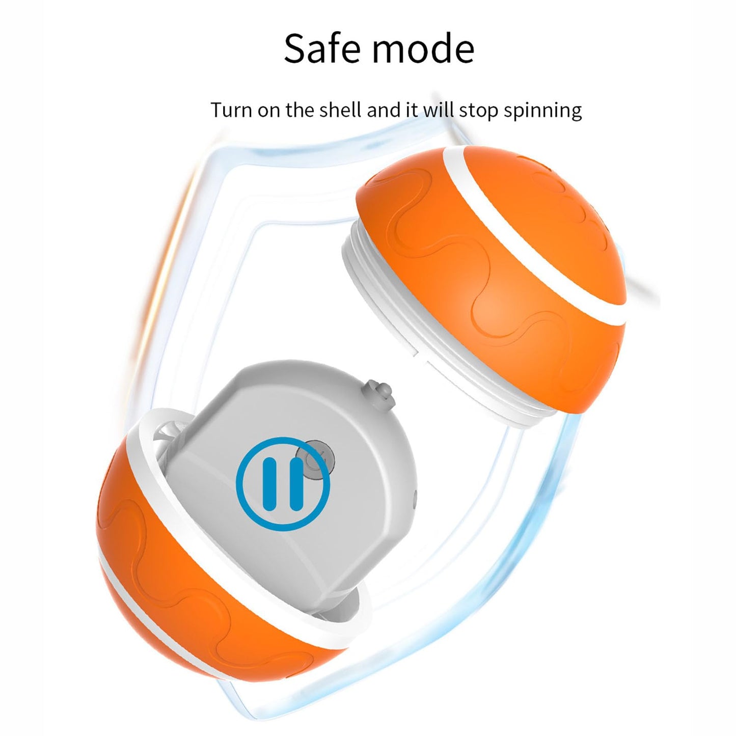 BEFYUS Interactive Dog Toy Ball - Smart Cat Interactive Ball and Self Moving Bouncing Rotating Wicked Air with Rechargeable，Active Rolling Ball for Dogs/Cats