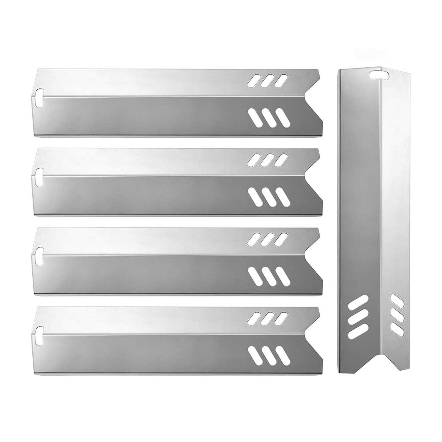 SHINESTAR Grill Heat Plates Replacement Parts for Dyna-Glo, Backyard & Uniflame Grill, DGF510SBP, DGF493BNP, BY15-101-001-02, BY13-101-001-13, Stainless Steel, 15" x 3-13/16", 5-Pack