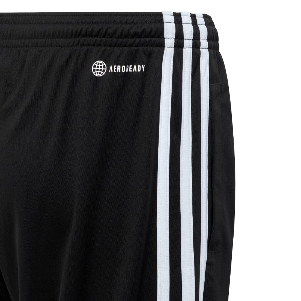 adidas Unisex-Kids Train Essentials 3-Stripes Shorts, Black/White, X-Large