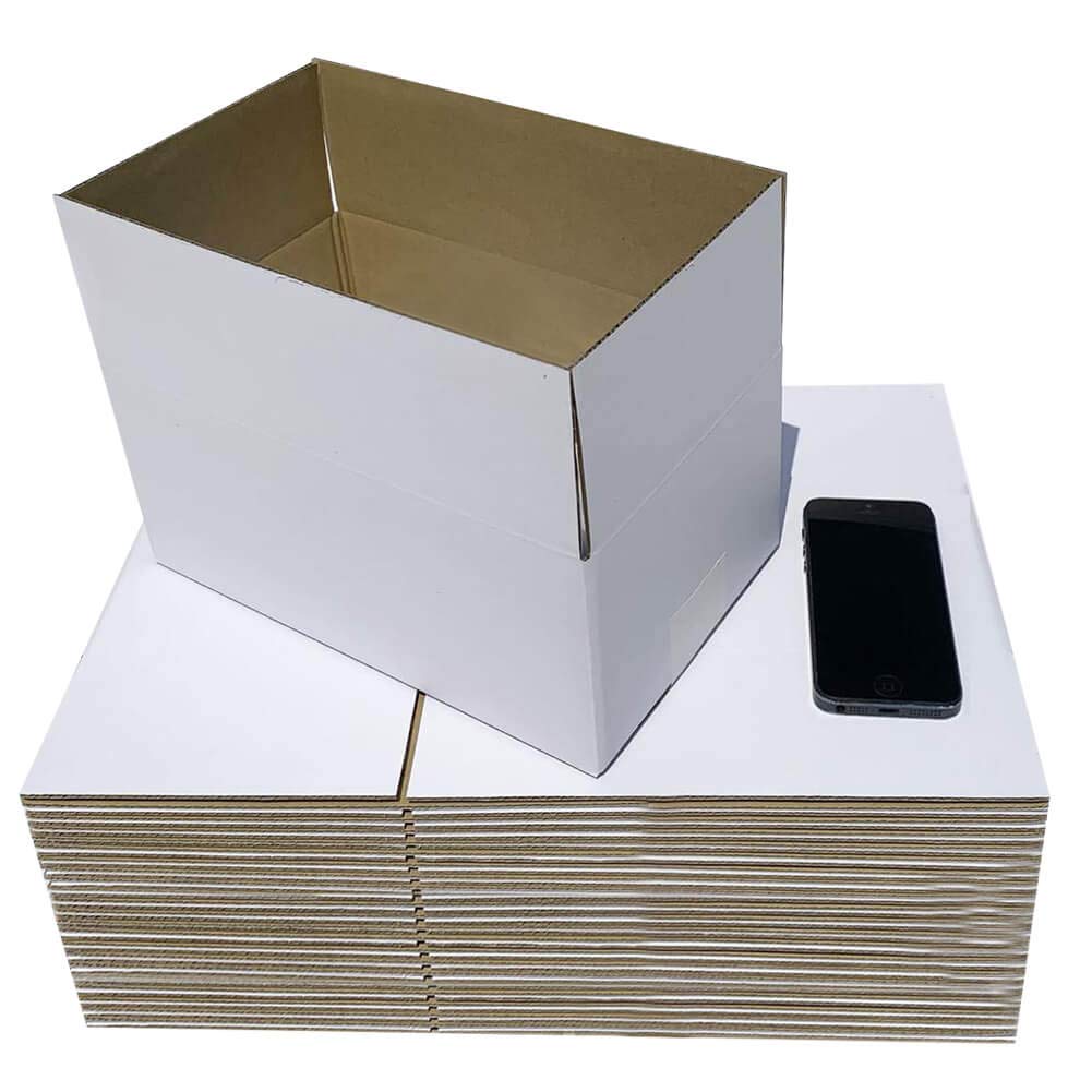 25-Pack 9x6x4 Inch White Corrugated Cardboard Shipping Boxes - Mailer Boxes for Small Business & E-commerce Packaging (9x6x4 Inches)