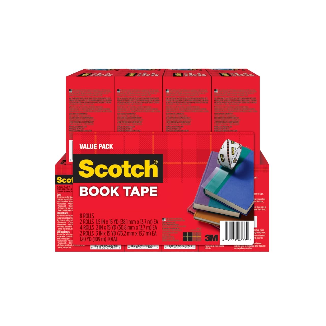 Scotch® Book Tape Value Pack 845-VP
