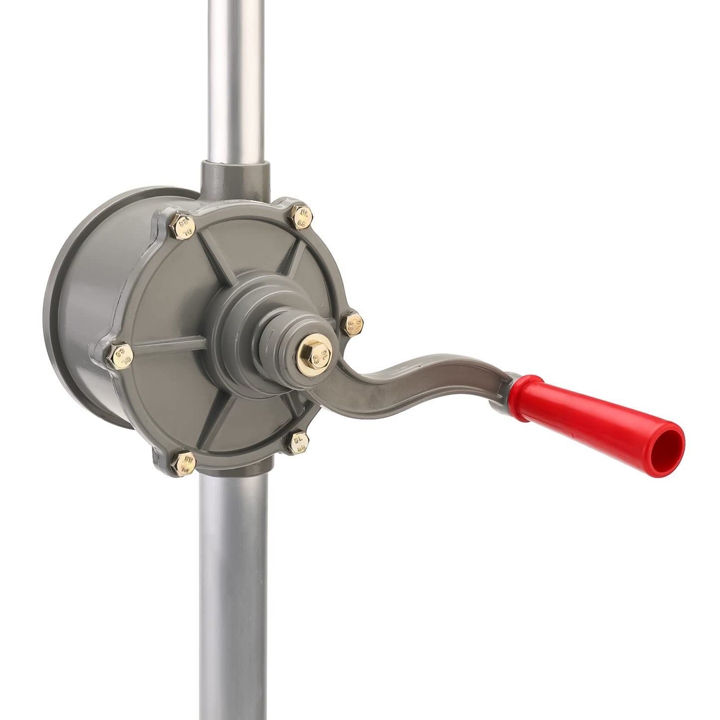 NORJIN Rotary Barrel Pump, Aluminum Rotary Hand Pump Fuel Pumps Transfer Manual Hand Crank Rotary Pump for Oil, Kerosene, Diesel, Hydraulic Fluid