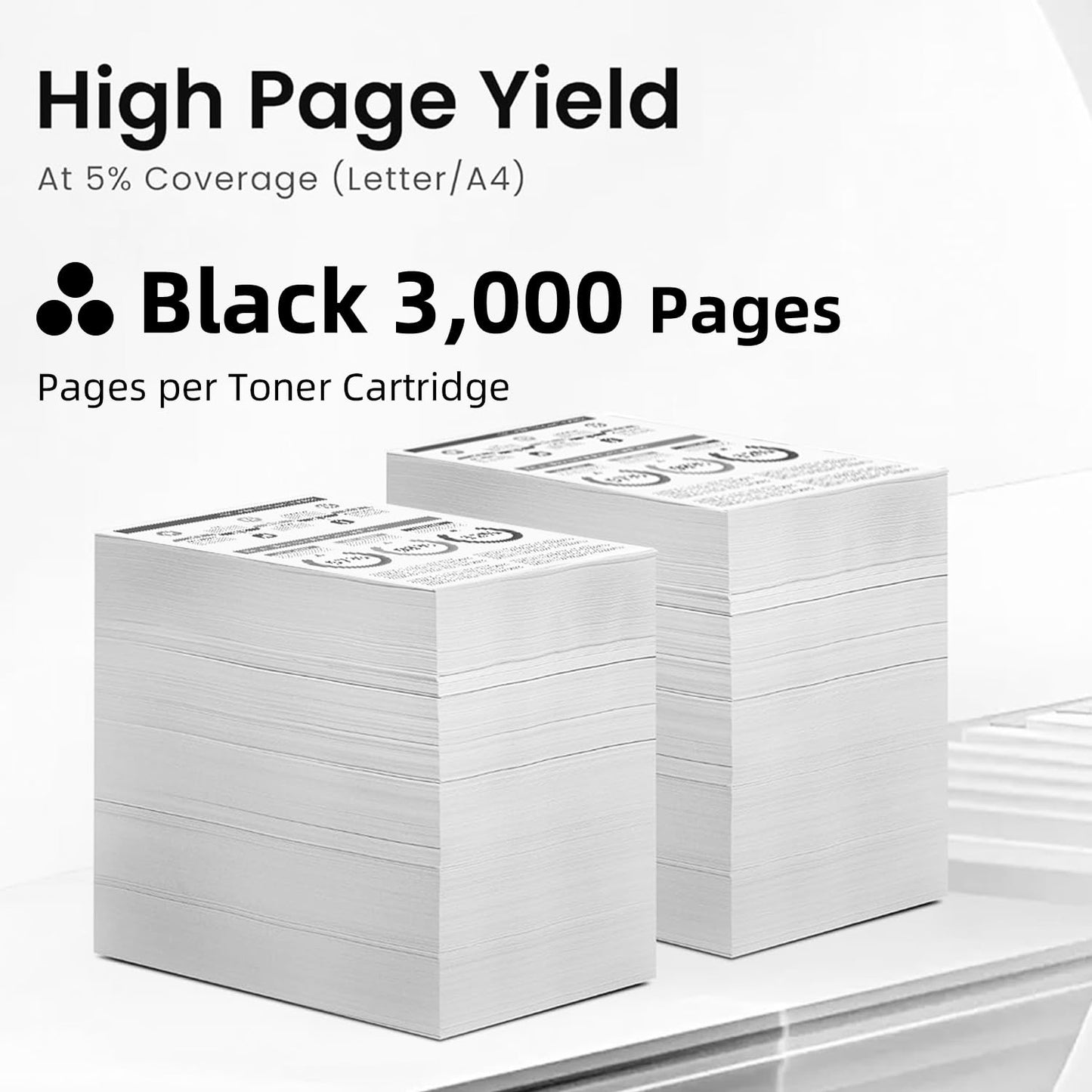 B221H00 B221000 B221X00 Black Toner Cartridge Compatible with Lexmark B2236 MB2236 B2236dw MB2236adw MB2236adwe Laser Printer (B221H00-3000Pages-1Pack)