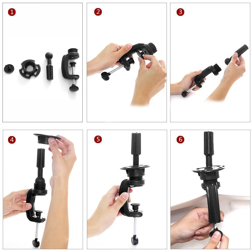 Beauty Star 24" Mannequin Head Hair, Styling Training Head for Practicing Curling, Straightening, and Updos, Manikin Cosmetology Doll Head with Clamp Stand and Accessories