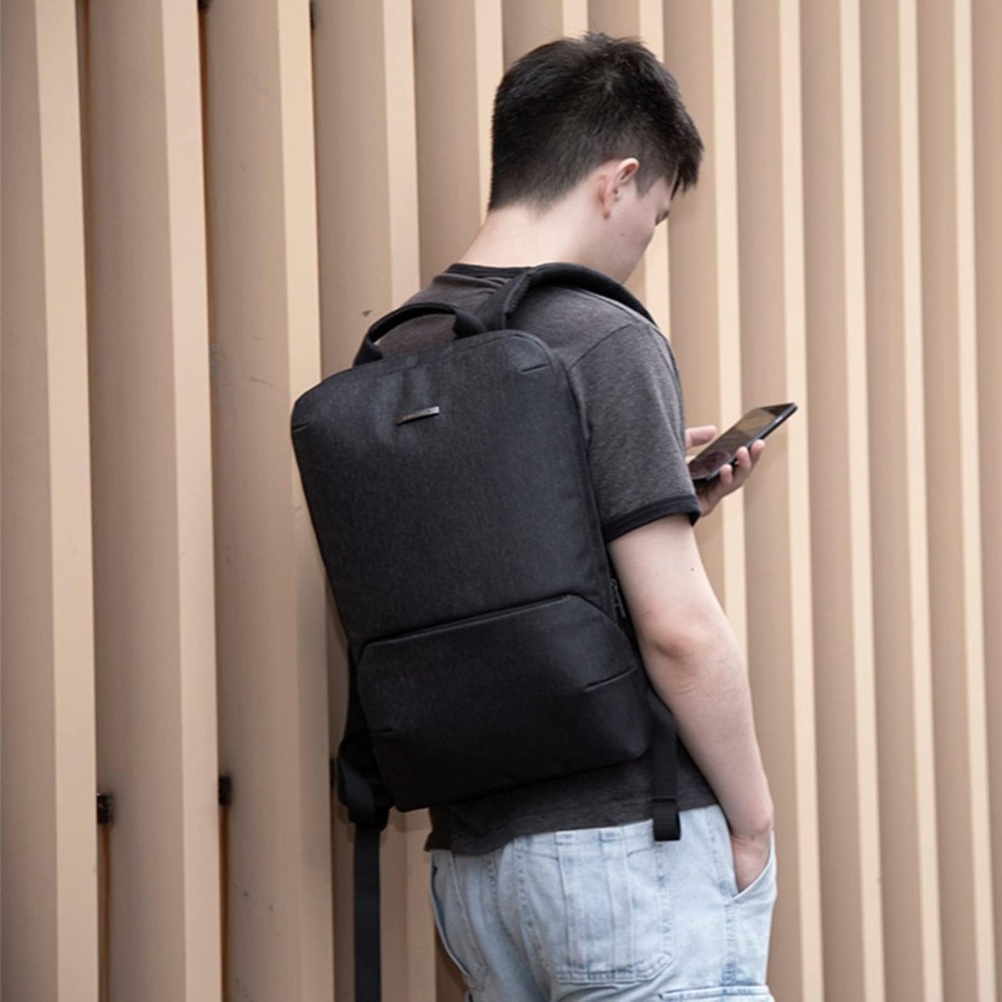 KINGSONS 15.6'' Laptop Bag Travel Backpack with USB Charging Port and Waterproof Design Unisex for Business and Casual Use