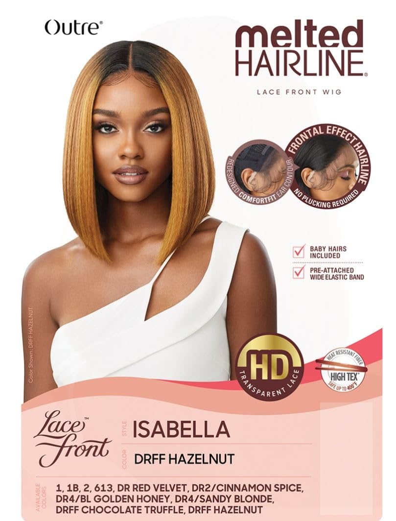 Outre Melted Hairline Synthetic HD Lace Front Wig - ISABELLA (1B Off Black)