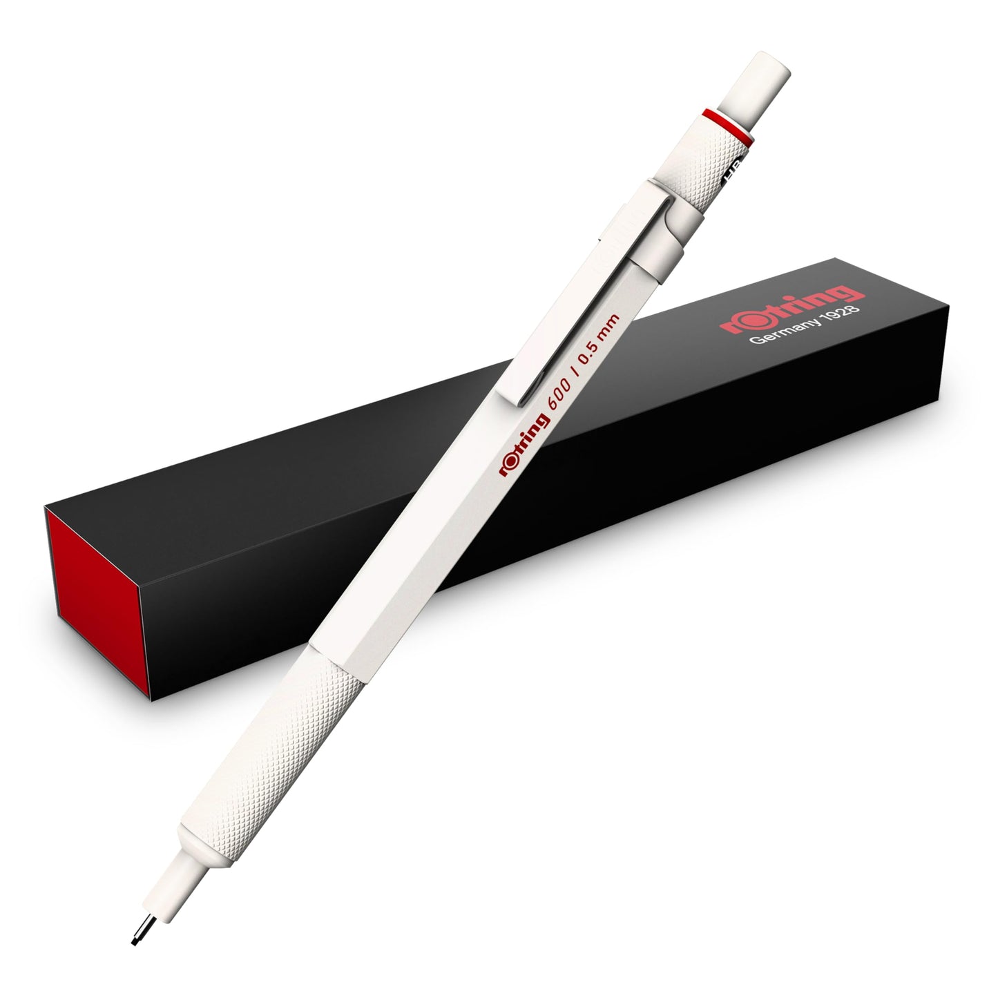 Rottling Mechanical Pencil Pearl White 600 2158795 0.5mm rOtring Mechanical Pencil Fine Writing Stationery German Drafting Pen Professional Ballpoint Pen