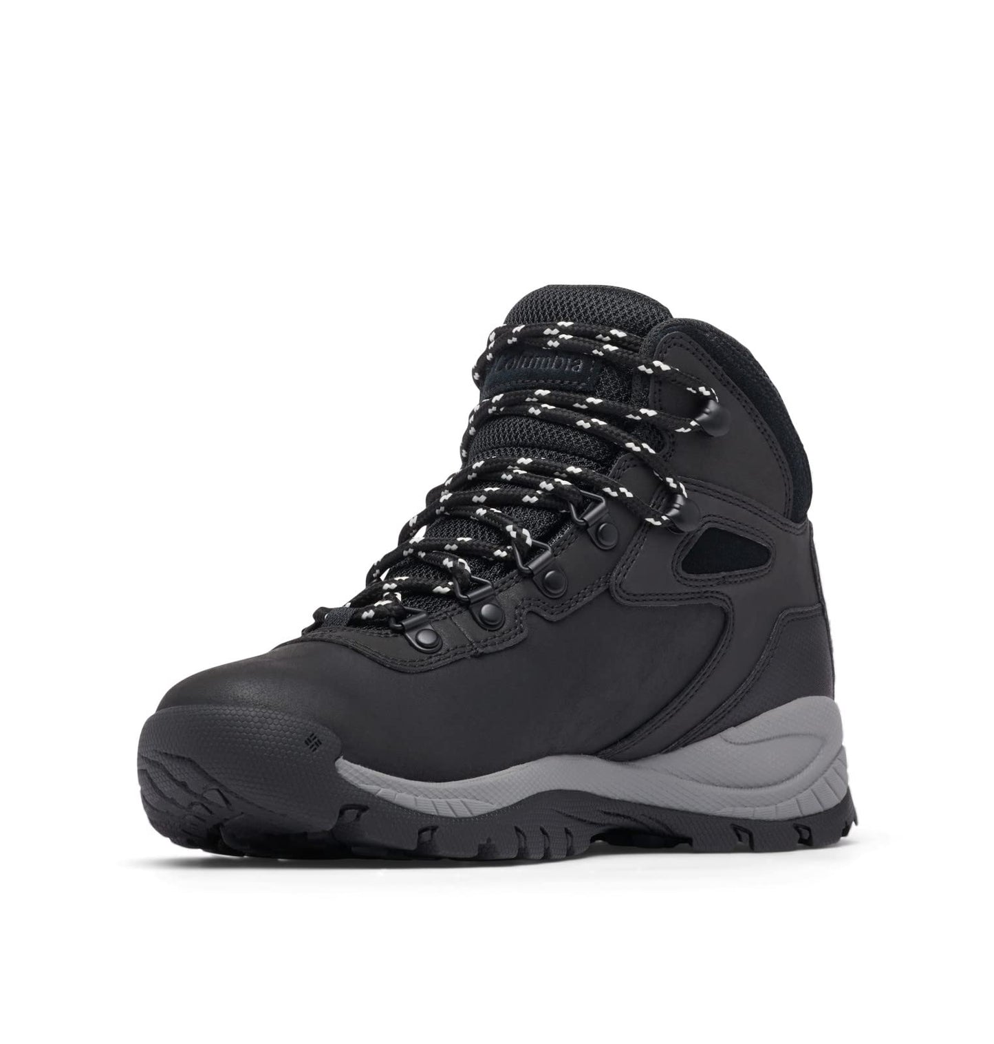 Columbia Womens Newton Ridge Lightweight Waterproof Hiking Boot, Black/Chalk, 5.5