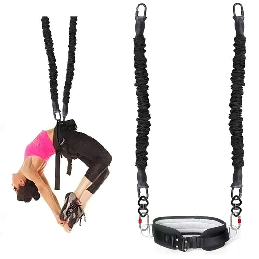 Back Somersault Bungee Dance Trainer Backward Flip Training Euipment Gymnastics Spotting Training Fitness Taekwondo Martial Arts Kickboxing (Weight Class -120kg)