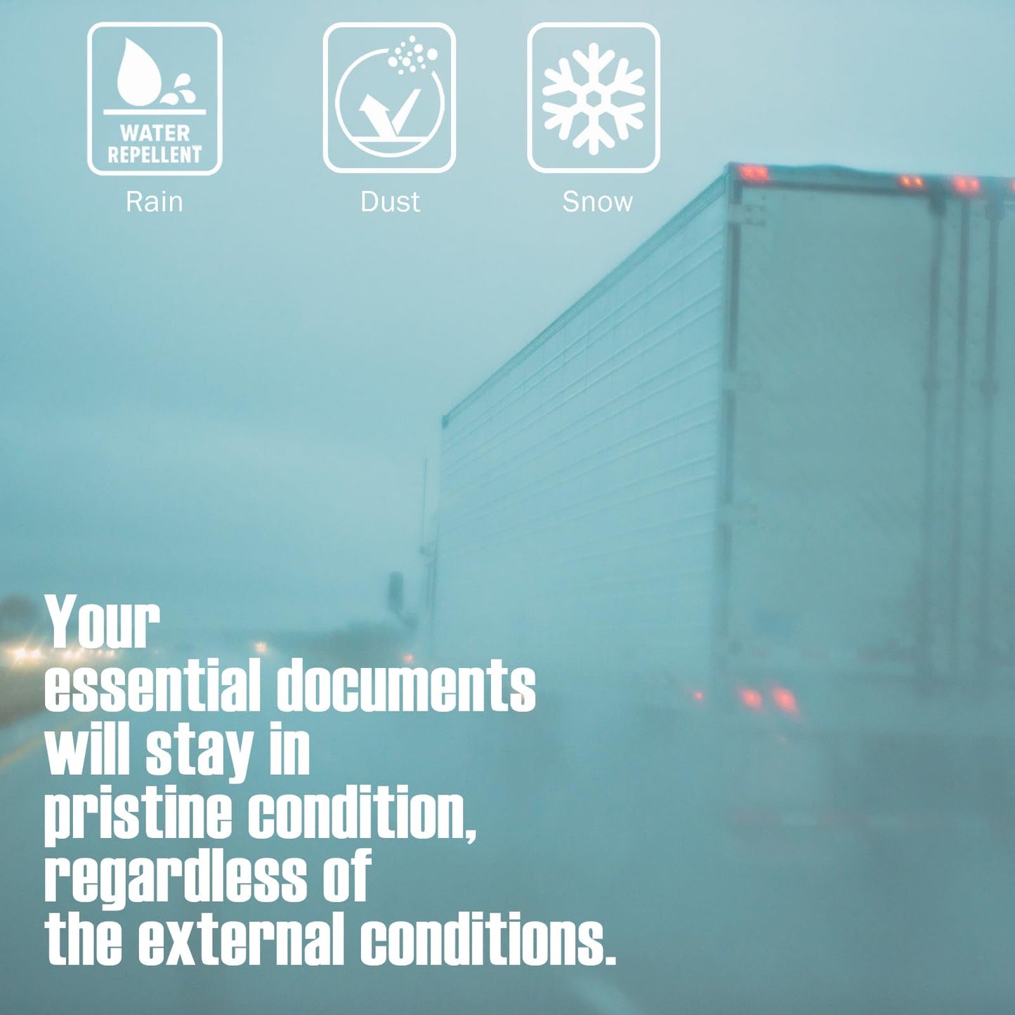 Vitonsbay Plastic Document Holder Kit,Truck and Trailer Registration Certificate & Insurance Card Holder With Wire Attached Cover,Waterproof(4pack)