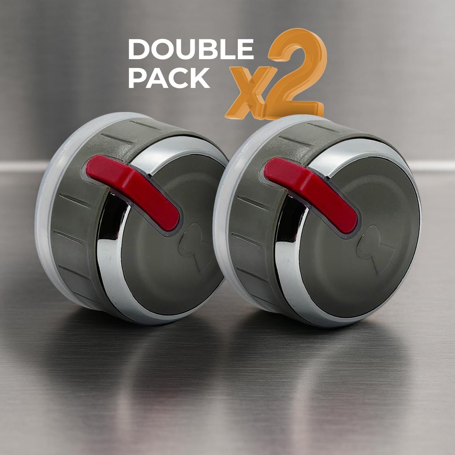 Replacement Control Knobs Compatible with Weber Genesis II 66754 – 2-Pack Grill Knobs for GS4 Grilling System – Durable, Easy-to-Install Generic Weber Grill Parts