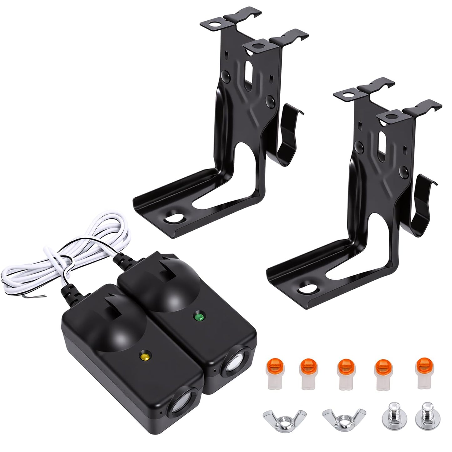 Garage Door Sensor Compatible with Liftmaster Chamberlain Sears Craftsman Garage Door Opener Made After 1997, 41A5034 G801CB-P Garage Door Safety Sensor Kit with 2 Mounting Brackets