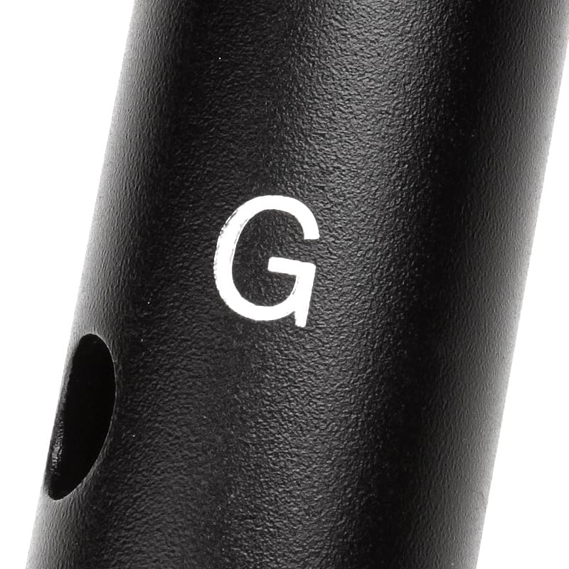 Metal Xiao Flute Classical Vertical Musical Instrument Aluminum Two Section XIAO with Mouth Piece Professional Flute for Beginner (Key G)