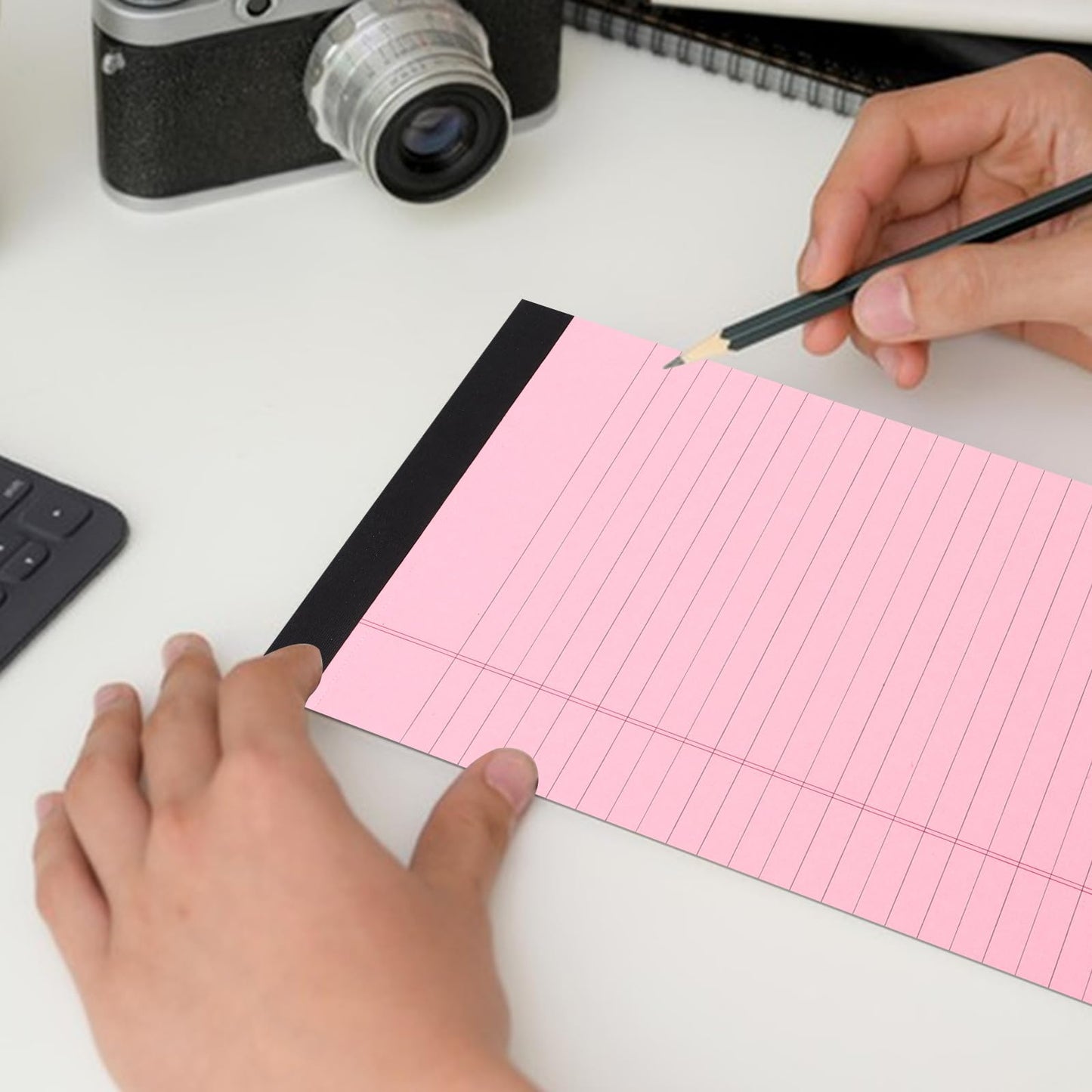 Note Pads 5x8, 20 Pack Notepads 5x8 Legal Pads, Lined Paper Pad of Paper 5x8 Notepad, Small Legal Pads 5x8 Paper Pads For Home, Office, School, Business, 50 Sheets/Pad