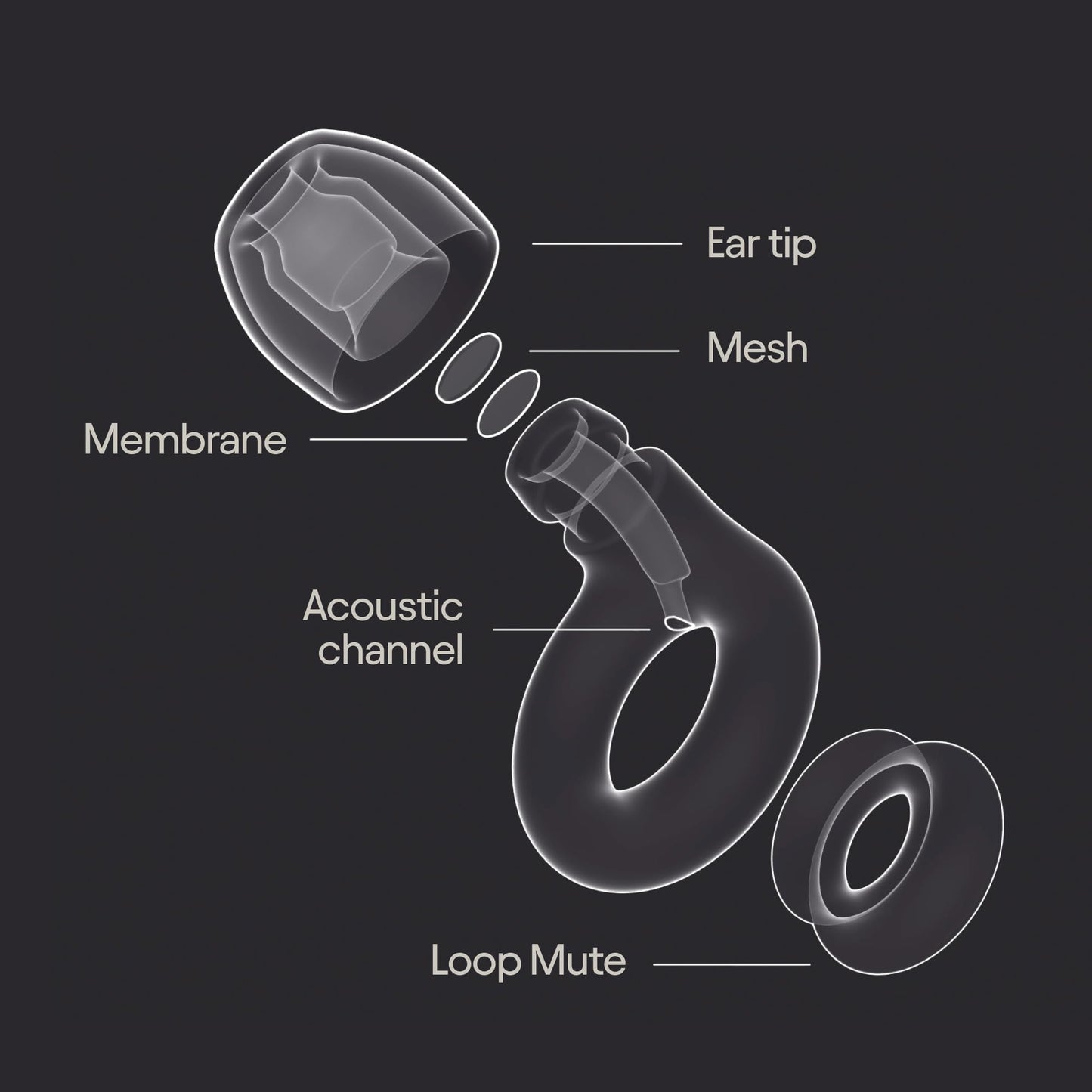 Loop Experience 2 Plus Ear Plugs – Hearing Protection for Concerts, Festivals, Live Events & Nightlife – 17dB Noise Reduction