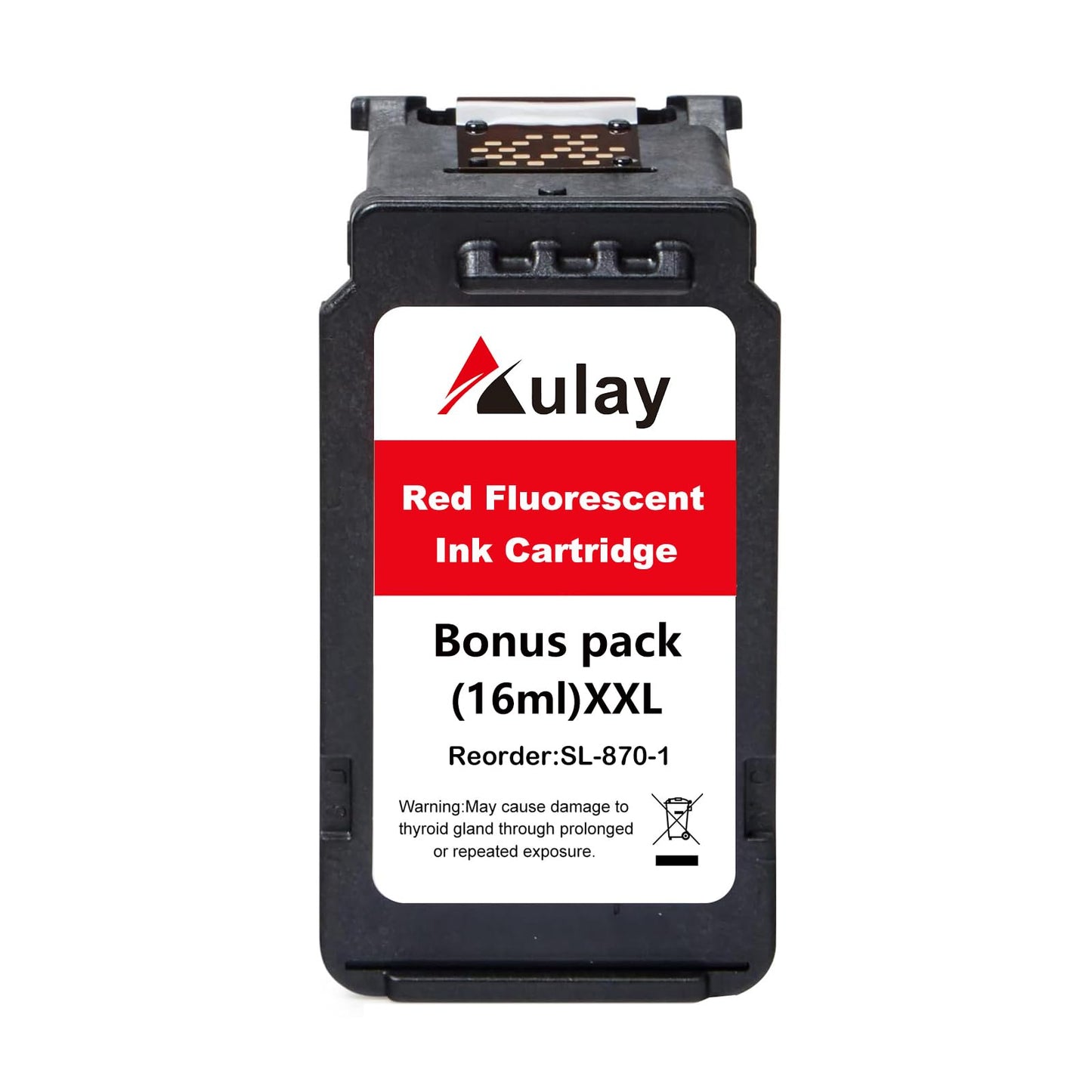 Aulay SL-870-1 Red Ink Cartridge Replacement for Pitney Bowes New SendPro Mailstation (CSD1) Postage Machines| Red| 16ML Large Capacity Ink