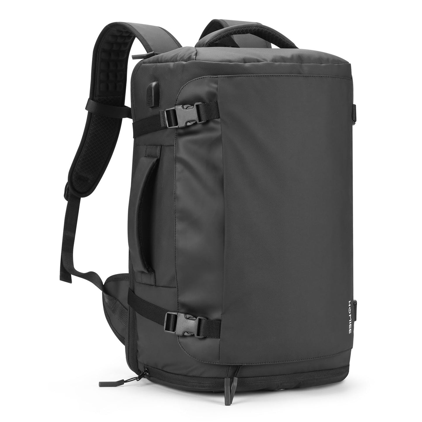 HOMIEE Travel Backpack 40L Business Backpack, Water-Resistant Cabin Bag TSA Friendly Flight Approved Carry-on 17.3 Inch Laptop Backpack with Shoe Compartment for Travel Weekender Trip Hiking, Black