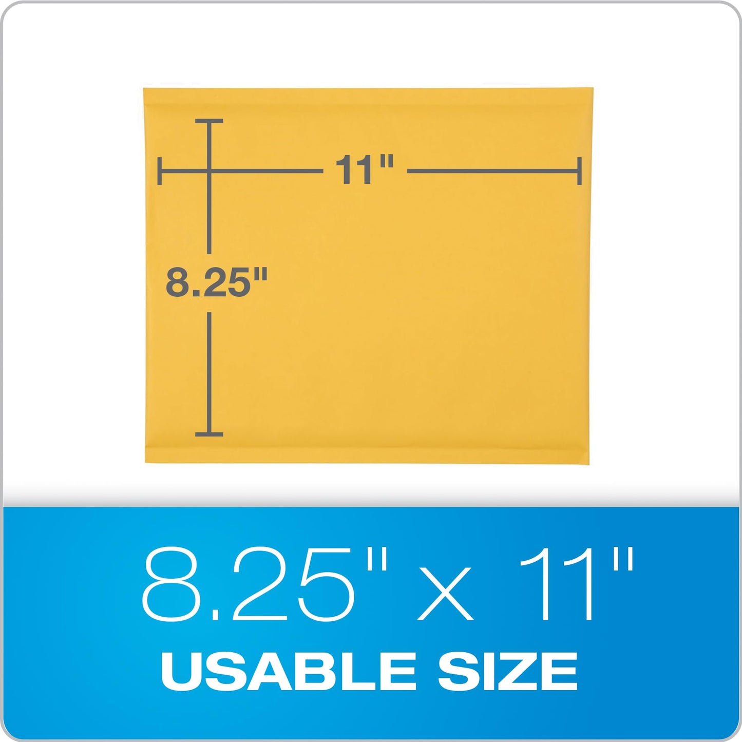Quality Park Bubble Mailers, 8.25 x 11 Inch, Kraft Padded Envelopes, Durable Brown Shipping Envelopes, Self Seal Closure, 25 Per Box (QUA85759)