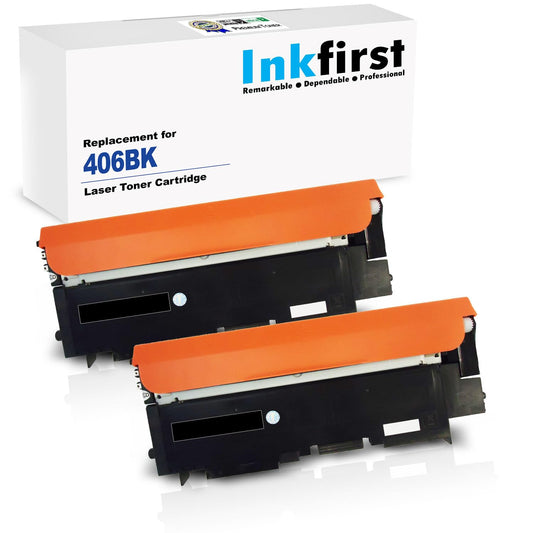 2 Inkfirst Compatible Black Toner Cartridge Compatible with Samsung CLT-K406S CLP-365 Black CLP-365W CLX-3305FW Xpress C410W C460FW CLP-360 CLP-365 CLX-3305 CLX-3305FN
