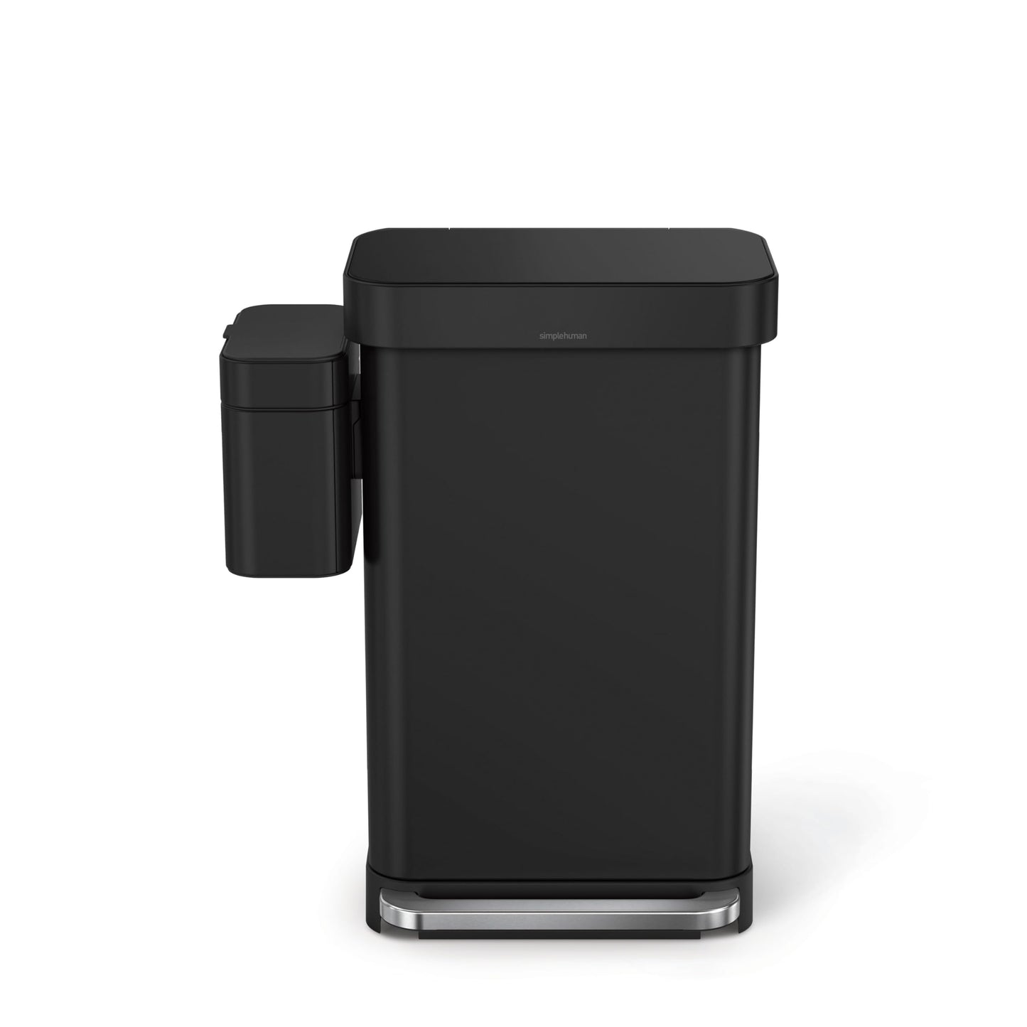 simplehuman Compost Caddy, Detachable and Countertop Bin, 4 Liter / 1.06 Gallon, Matte Black