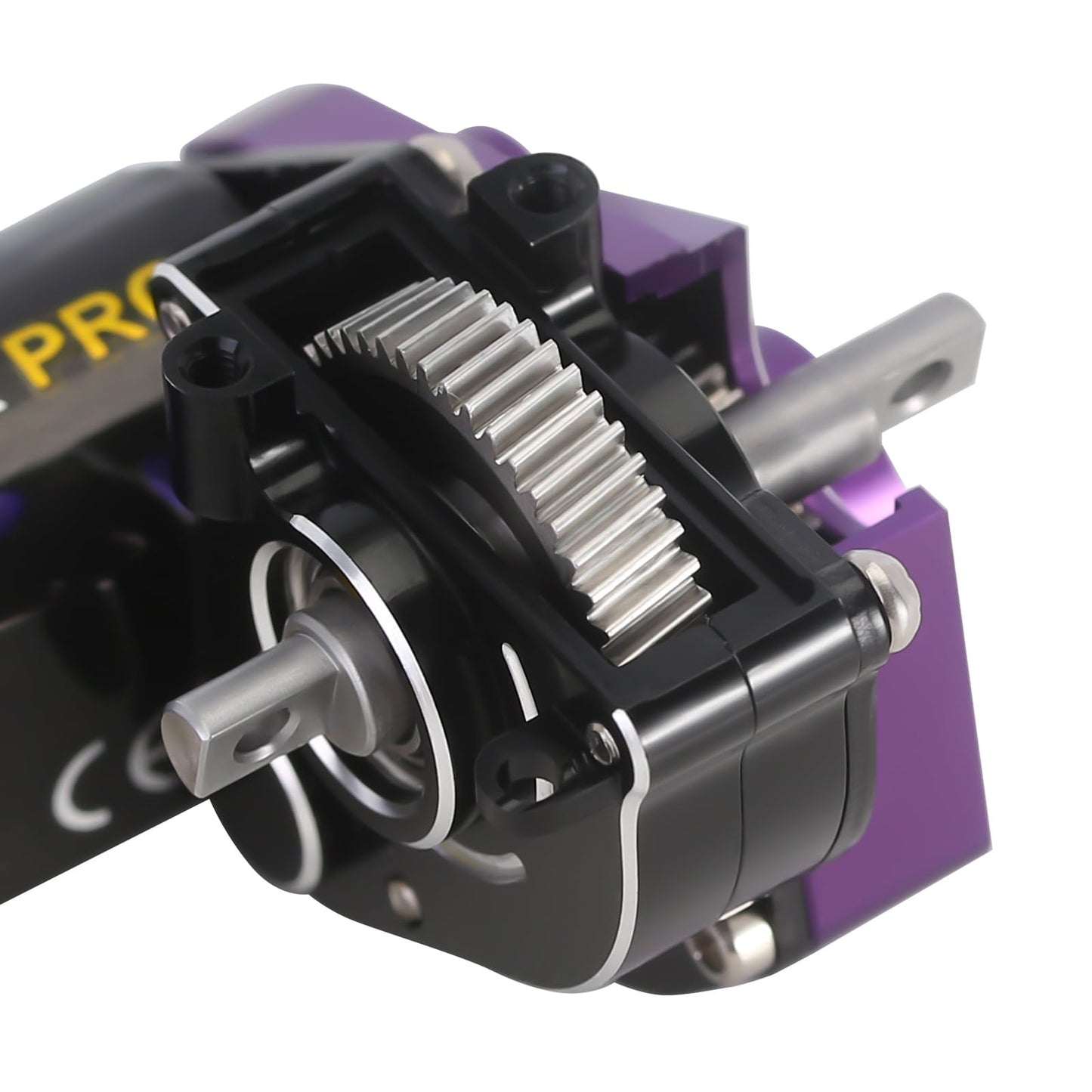 INJORA 050 50T Brushed Motor with Helical Gear Complete Transmission for SCX24 1/24 RC Crawler Upgrade