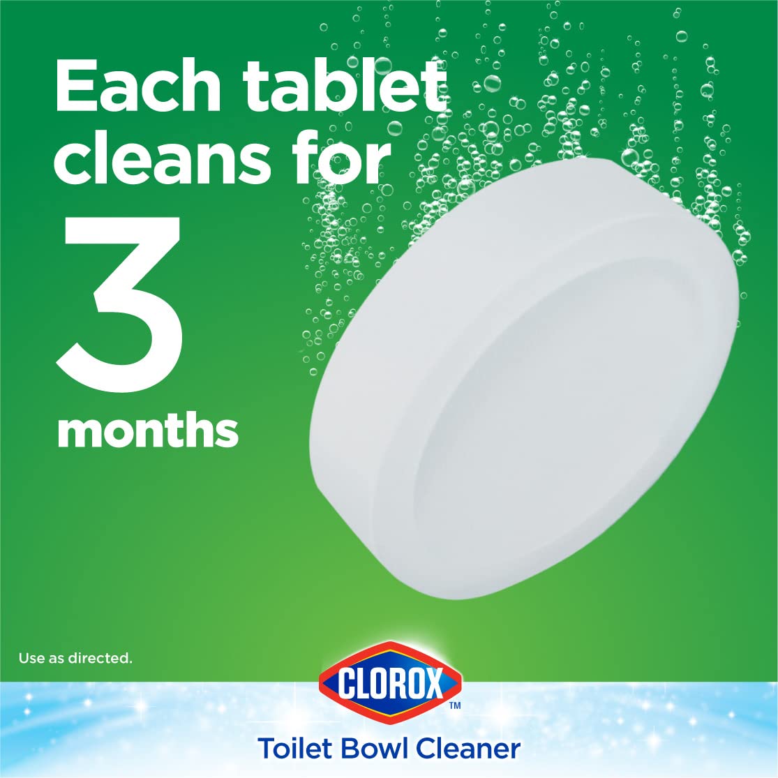 Clorox Automatic Toilet Bowl Cleaner with Bleach, 100 g, Multi-Pack of 12