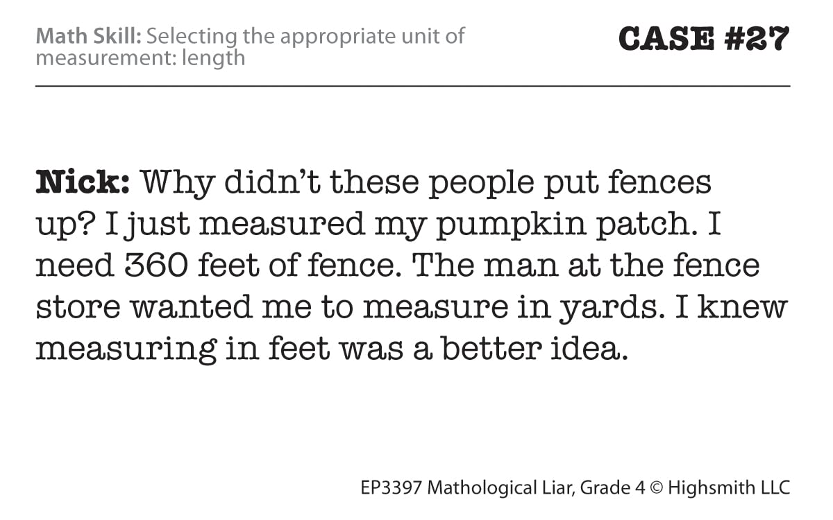 Edupress Mathological Liar Game, Grade 4 (EP63397)