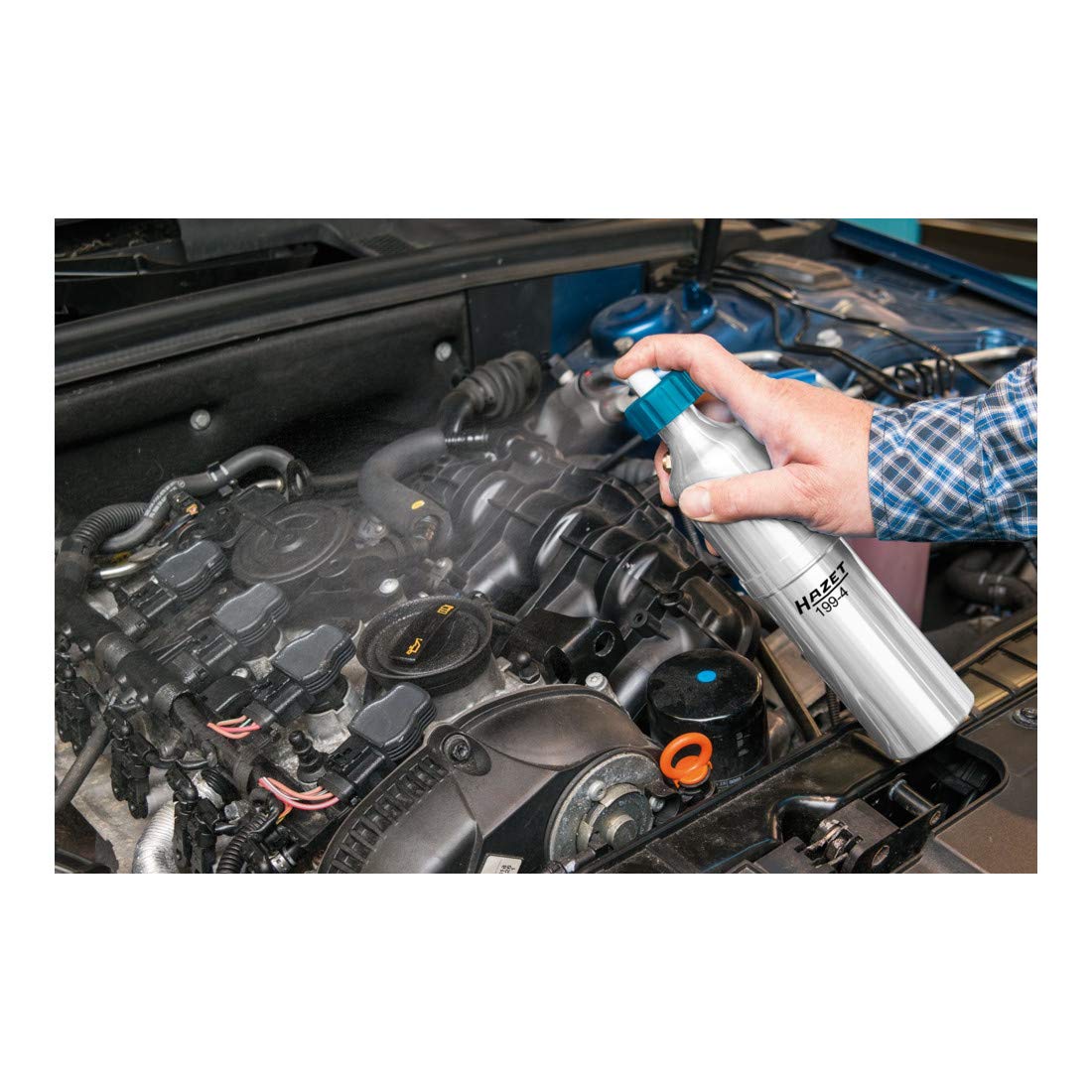 HAZET Spray Bottle 199-4 I Including Long Jet Nozzle and Short Spray Nozzle, for Spray Mist and spot Jet I Refillable for Brake Cleaner or Rust Remover