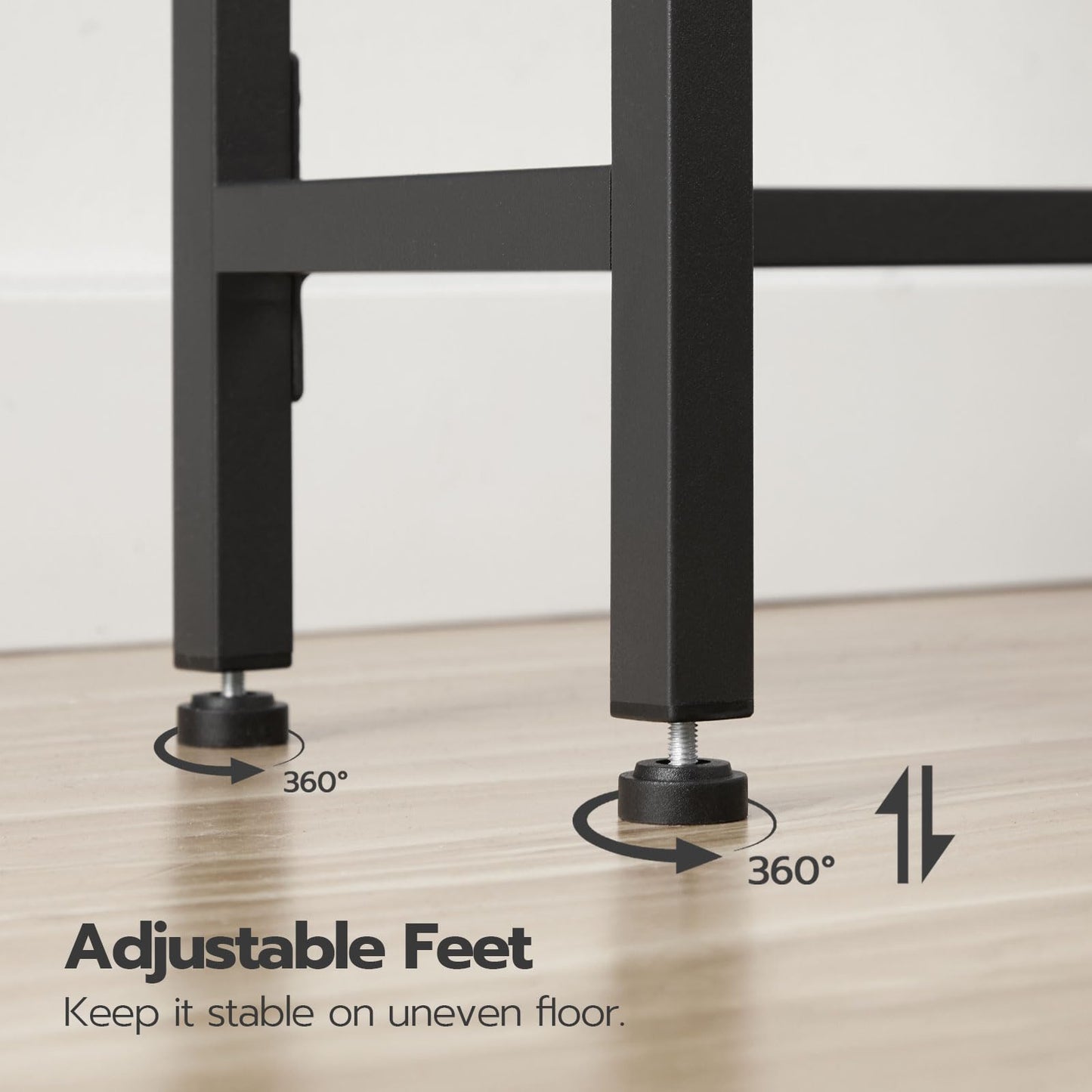 HOOBRO Over The Toilet Storage, 2-Tier Over Toilet Bathroom Organizer Shelf, with Toilet Paper Holder and Hooks, Sturdy and Durable, for Bathroom, Toilets, Rustic Brown and Black BF49TS01