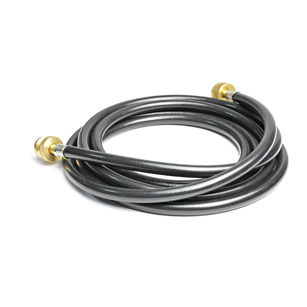Stanbroil Propane Brass Tee Adapter Kit with 4-Port with 5-feet and 12-feet Hose for Motorhomes Tank RV Camping