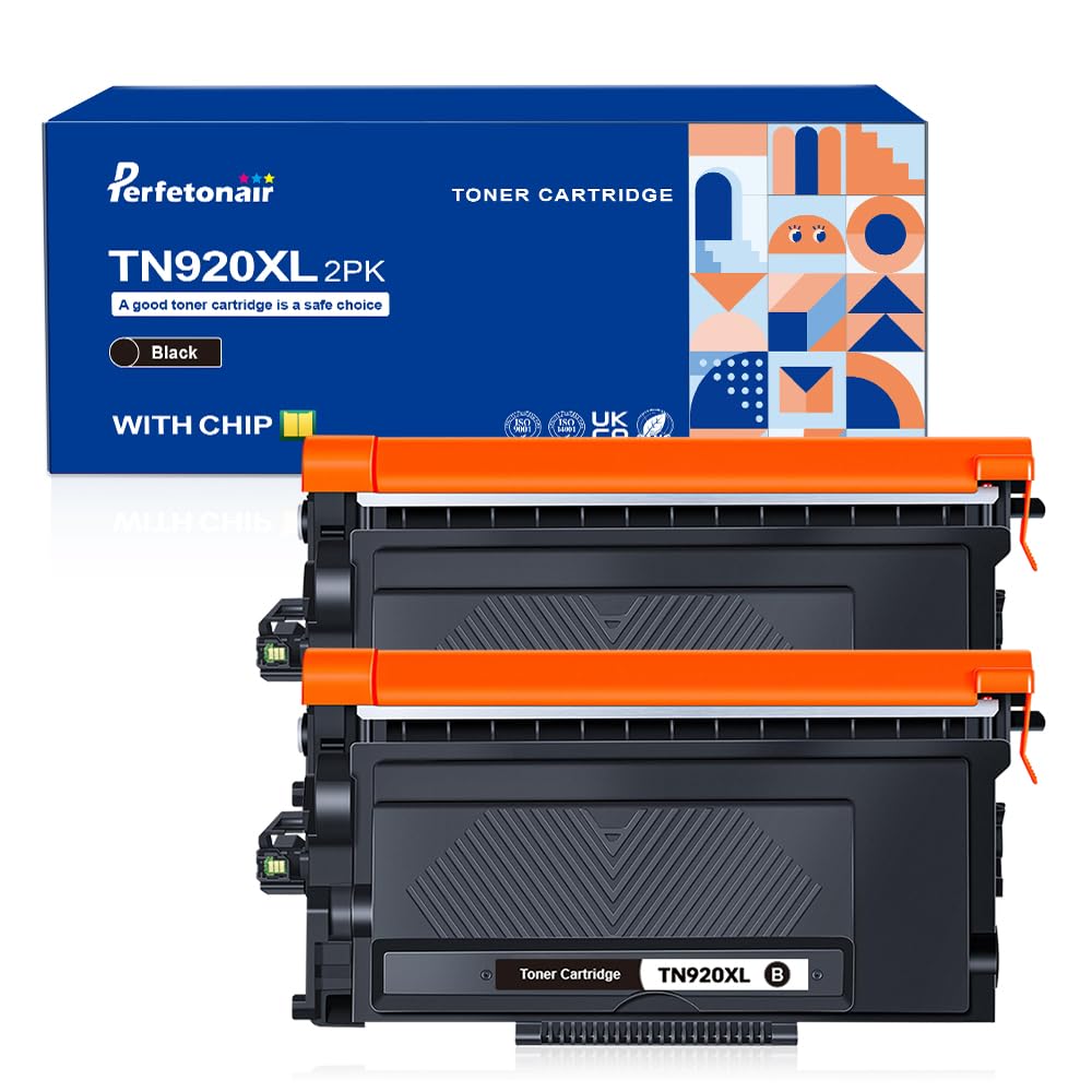 TN920XL Black Toner Cartridges 2 Pack Replacement for Brother TN920 TN-920XL Toner Cartridges Compatible with MFC-L5915DW MFC-L5710DW HL-L6210DW HL-L6310DW HL-L5210DW Printer