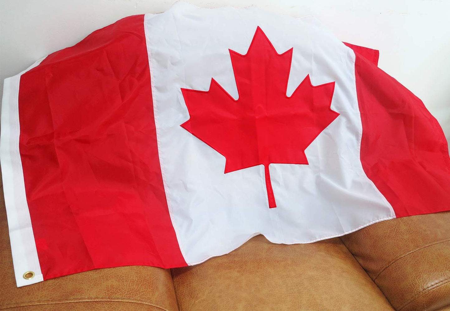 Premium 3X6 Ft Canada Flag Outdoor, Official Proportion1:2|36X72inch |Embroidered Maple Leaf Longest Lasting Oxford Nylon 210D- Canadian Flags, Quadruple Stitched Fly Ends Heavy Ca Flags…