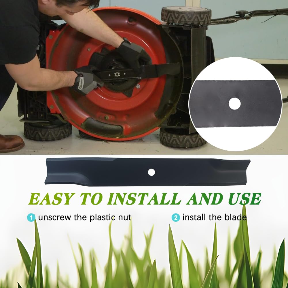 783753 Blades Fit for 52 inch Lawn Mower Hustler Fasttrack, Z, Mini Z, Super Mini Z, Super Z and Raptor with 52'' Deck Replace OE 795526, 603995, 783753, 787721, 30227-52X 3PCS