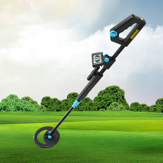allsun TS20B Waterproof Metal Detector Junior Beginner Kids Underwater Beach Yard Ground Handheld Metal Detector LCD Adjustable Length Gold Hunter Searching
