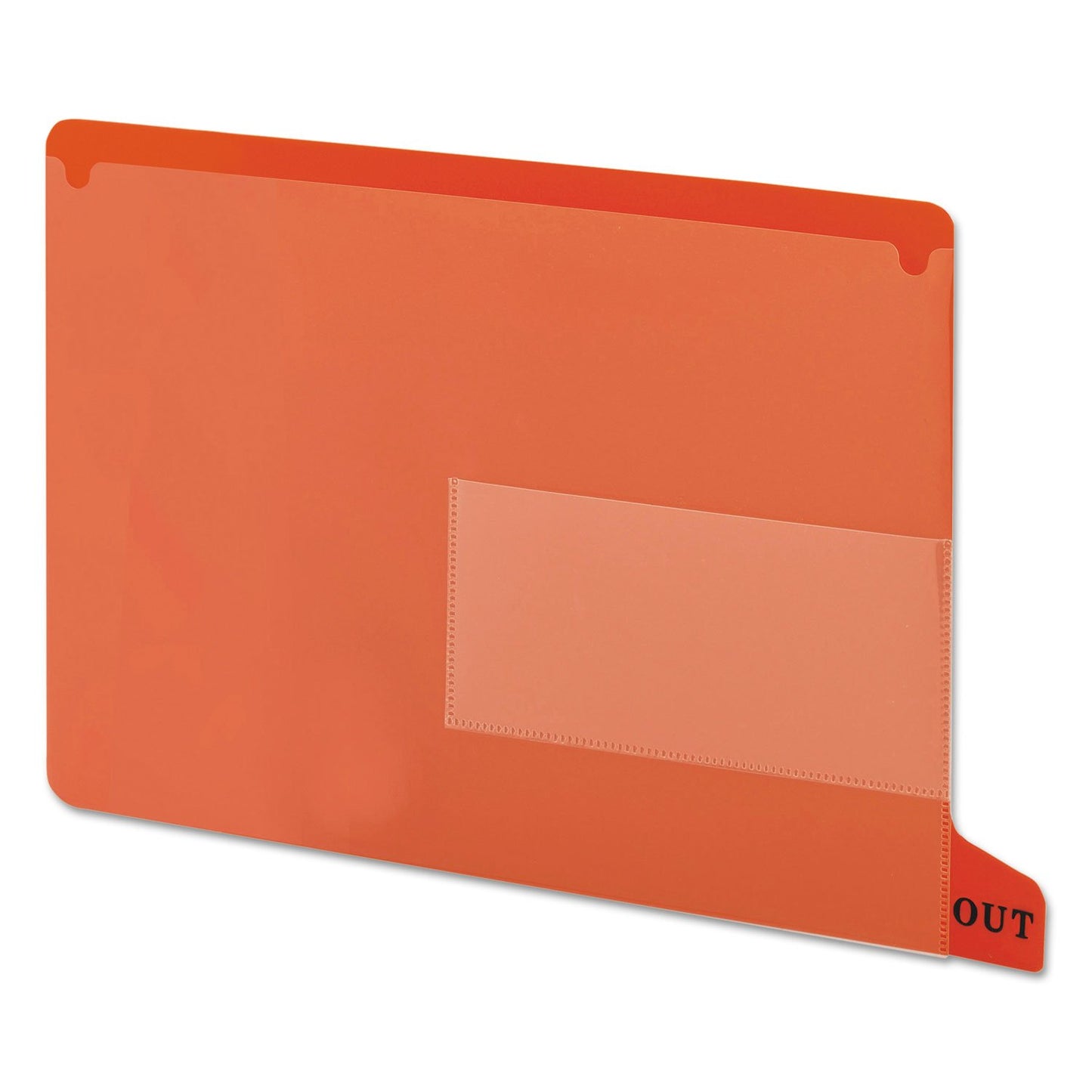 Smead End Tab Vinyl Out Guide, Letter, Red, 25 Per Box (61950)