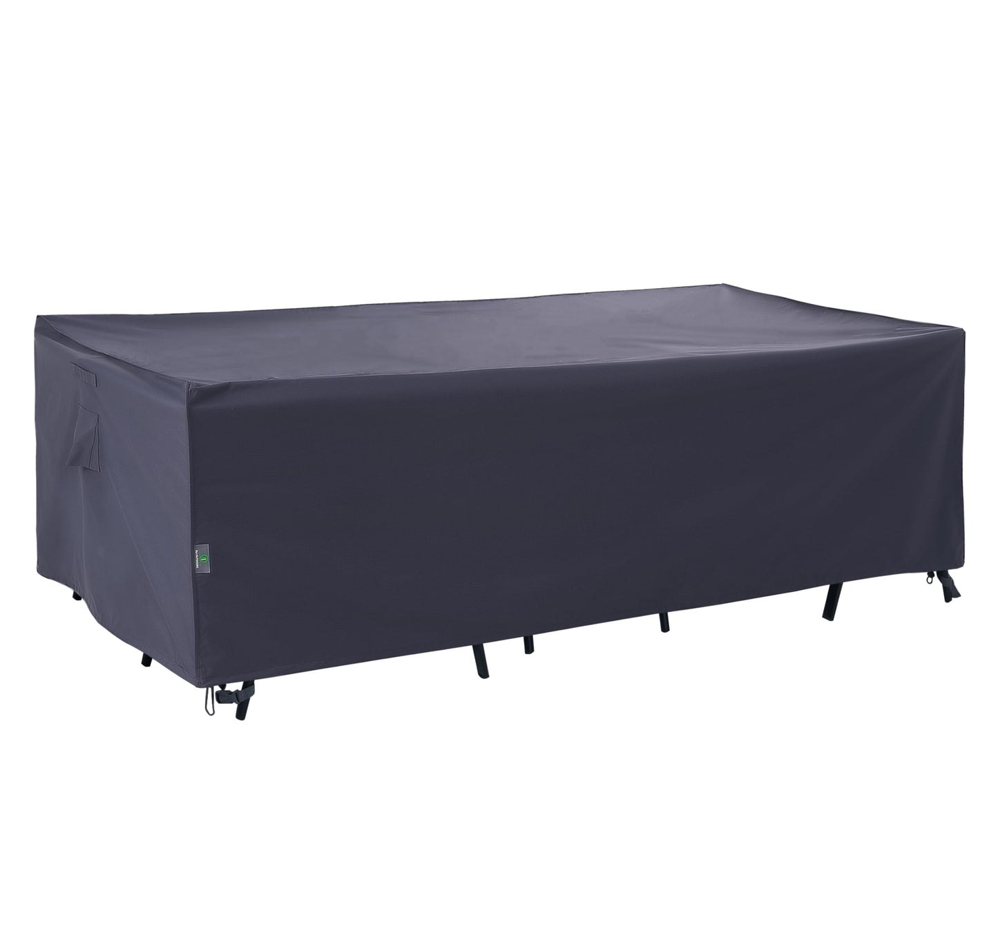Patio Table Covers Waterproof Rectangular 86 x 44 x 27.5 inches, UV Resistant Snow Protection for Outdoor Dining Tables, Grey