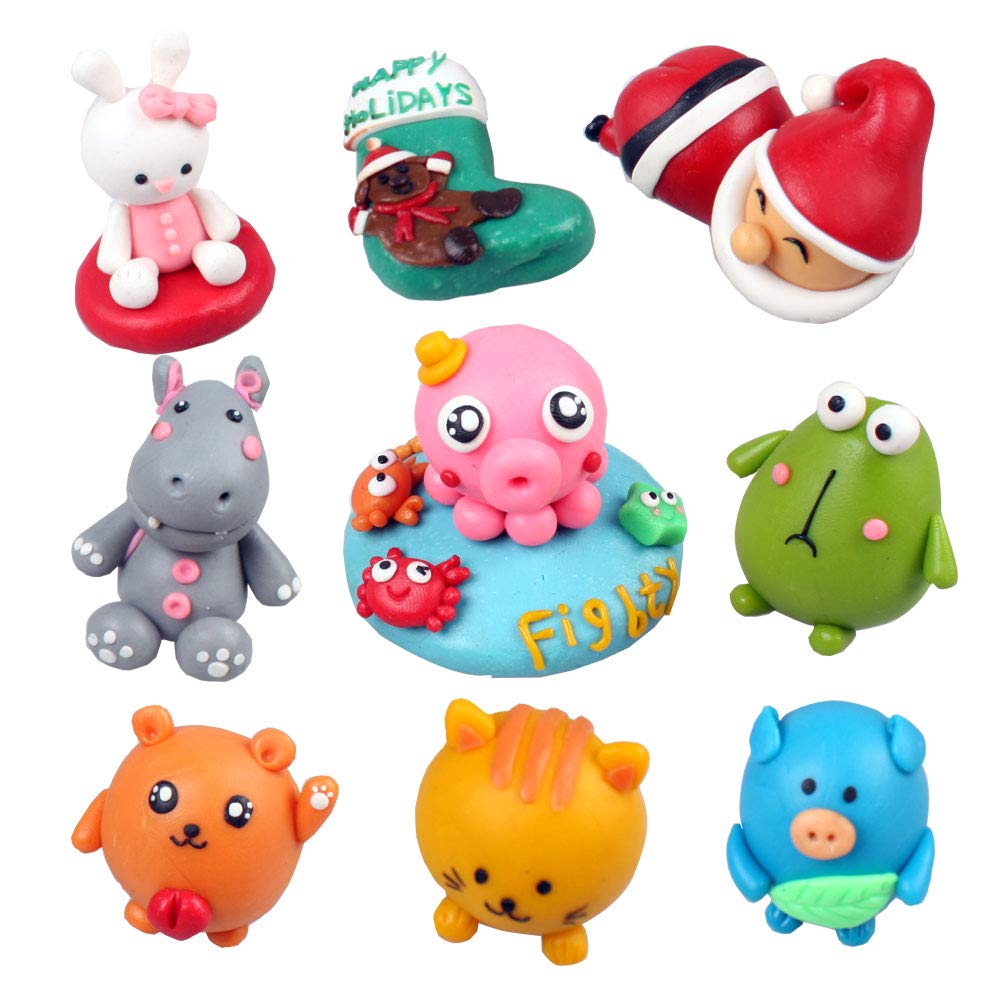 CiaraQ Polymer Clay 60 Colors Starter Kit - Oven Bake Modeling Clay for Kids & Artists, Non-Sticky DIY Clay with Sculpting Tools, Fun Gift for Children Ages 4+, 4.7 lb