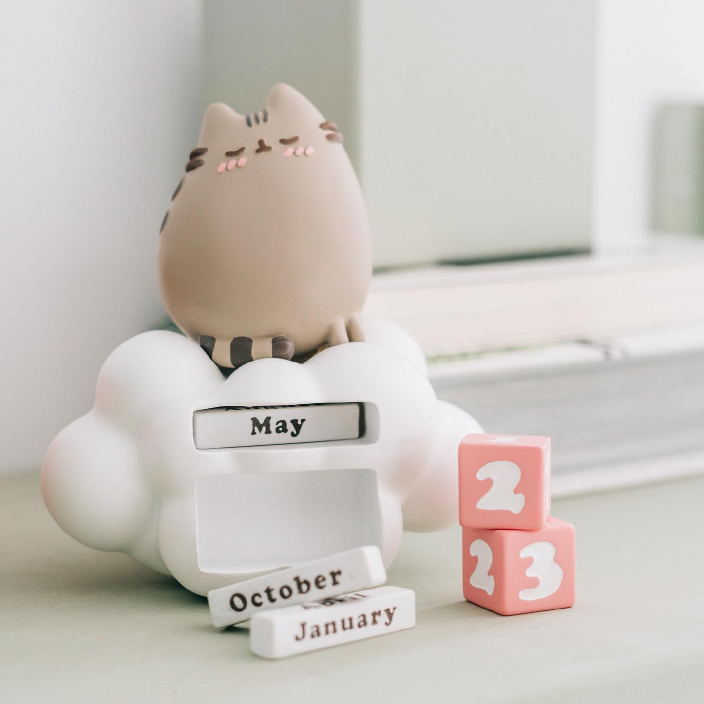 Grupo Erik Pusheen Perpetual Calendar | Flip Calendar | Pusheen Calendar | Perpetual Calendars | Pusheen Desk Calendar | Pusheen Cat Figure | Pusheen Gifts | Cool CalendarF