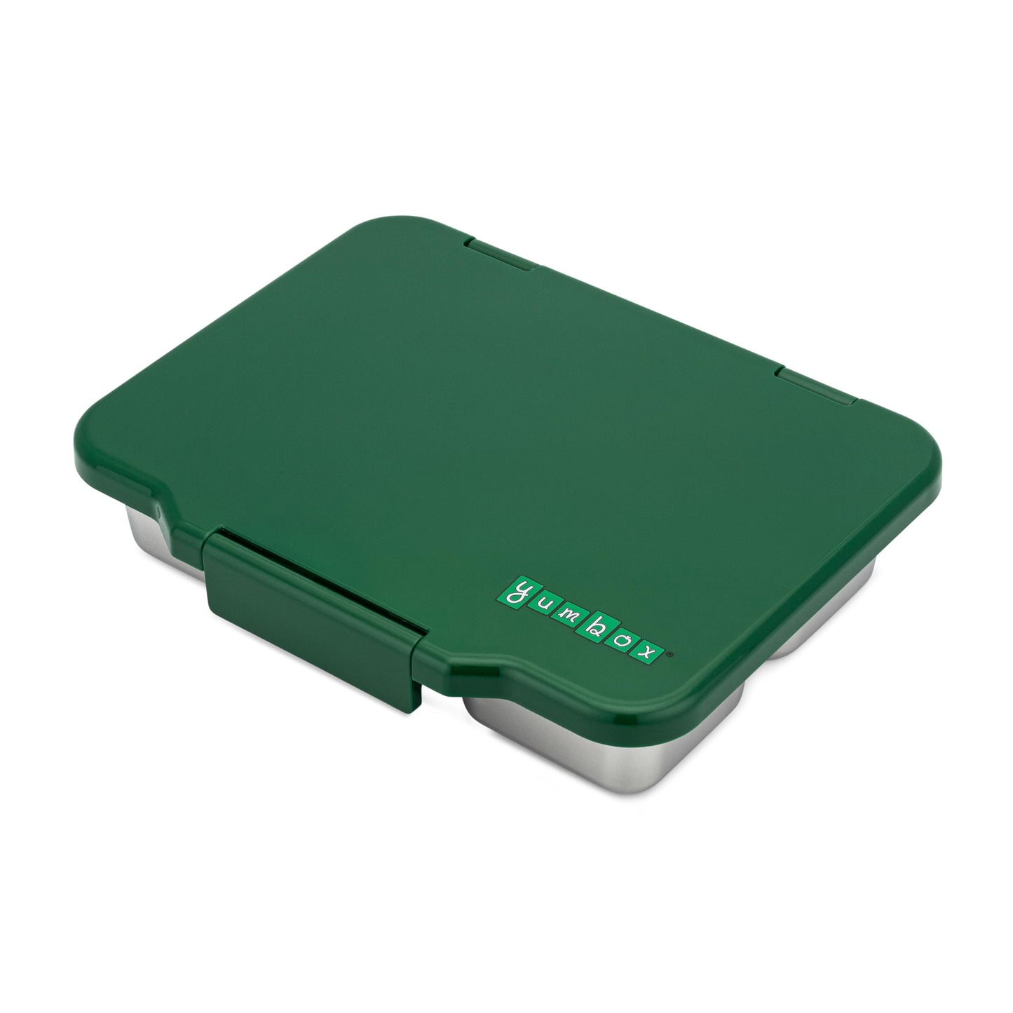 Yumbox Prêt Stainless Steel Bento Box with Leakproof Lunch Container, Sandwich Friendly Tray, Lunch Box for Kids, Adults, Travel (Dublin Green)