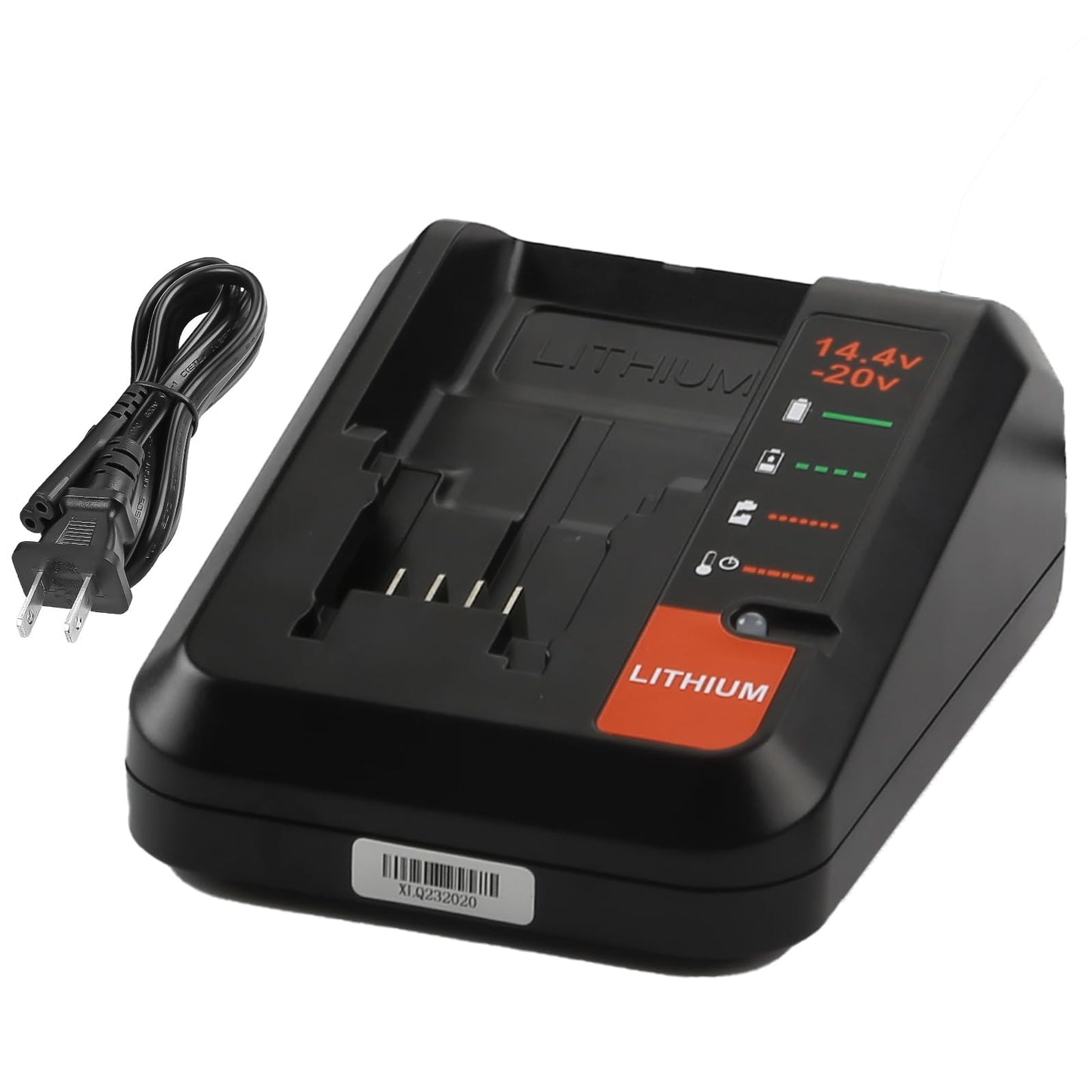 20V Charger Replace for Black and Decker 20V Max Battery Charger BDCAC202B Compatible with Black and Decker 20 Volt Lithium Battery LBXR20 LBXR2020 LB2X4020 PCC685L PCC680L PCC681L