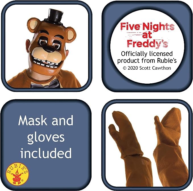Rubie's Costume Co Kids Five Nights at Freddy's Freddy Costume, Medium, Multi-Colored