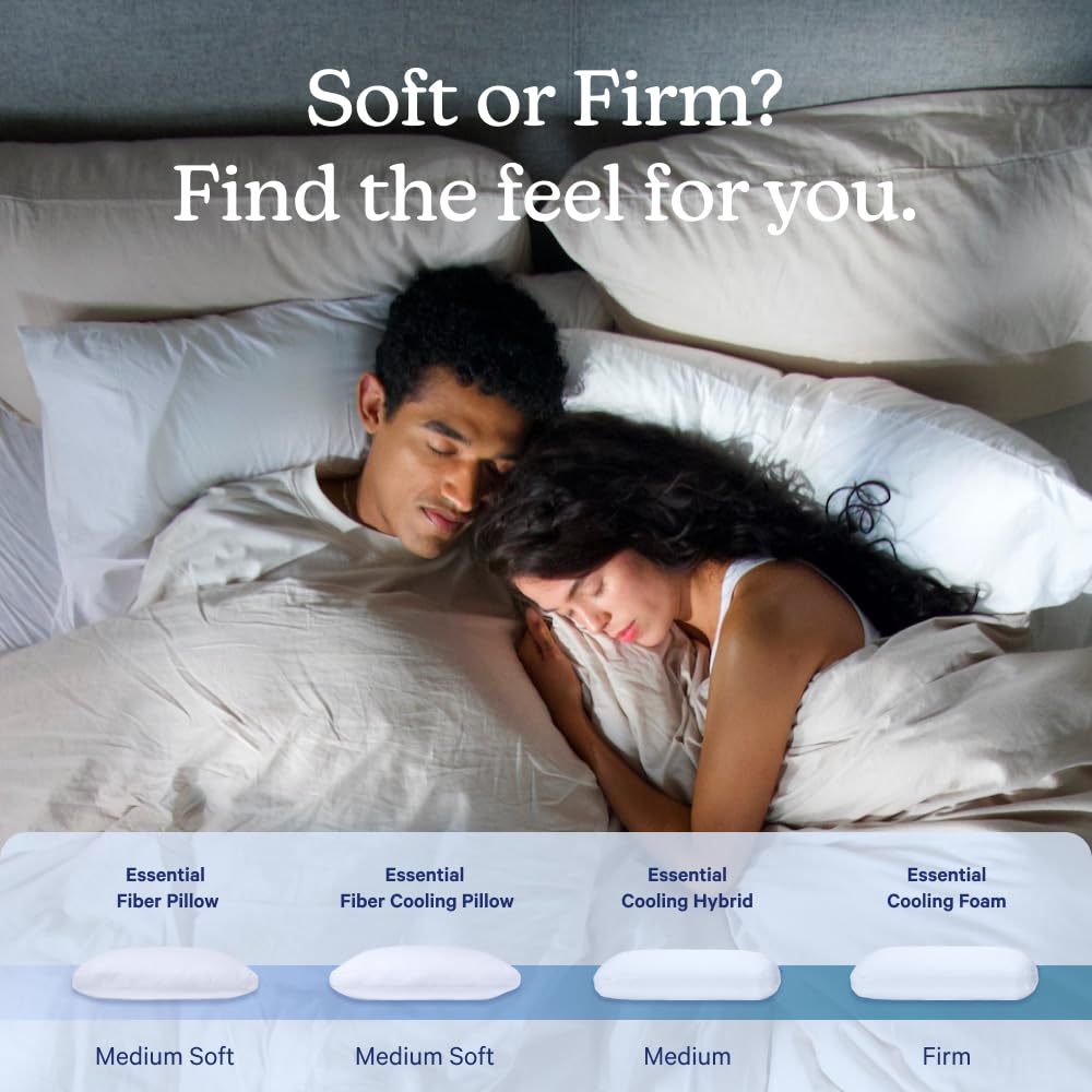 Casper Sleep, King Essential Cooling Foam Pillow, White