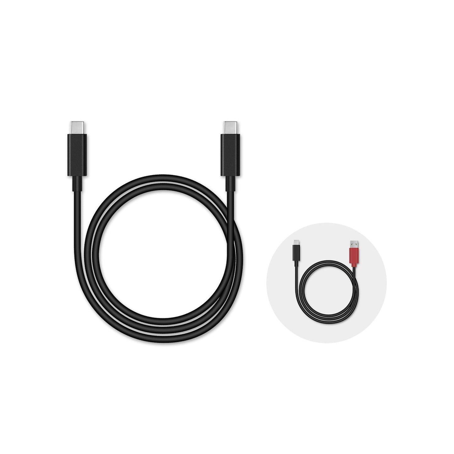 HUION Full-Featured Type-C USB-C to USB-C Cable USB 3.1 GEN 2 DP1.2 for Kamvas 12, 13, 16 (2021), Pro 13 (2.5K), 16 (2.5K), 16 (4K), 16 Plus (4K)