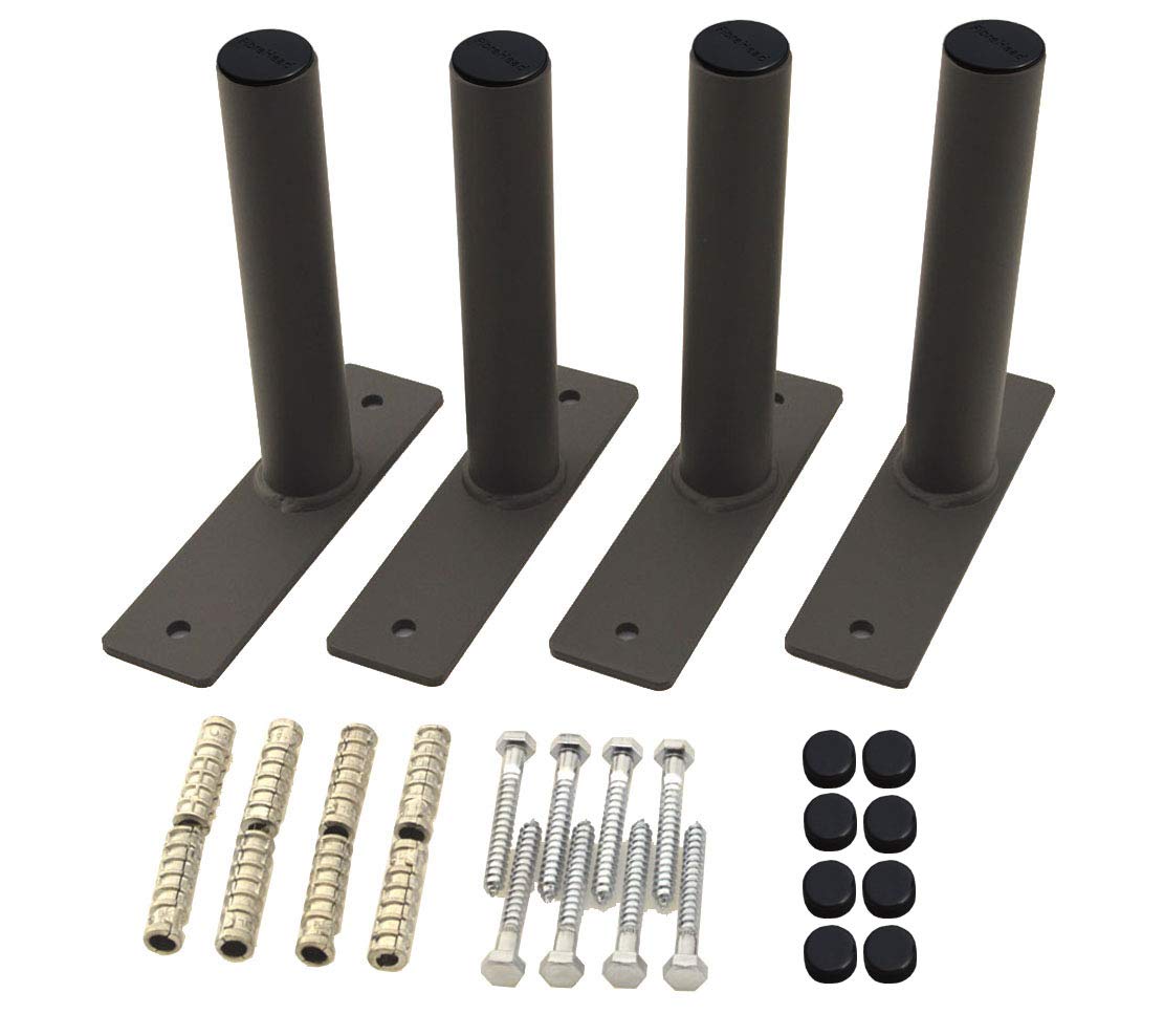 FibreHead FH-4WH Flush Wheel hangers set - Wall mount tire rack alternative Grey 4pack