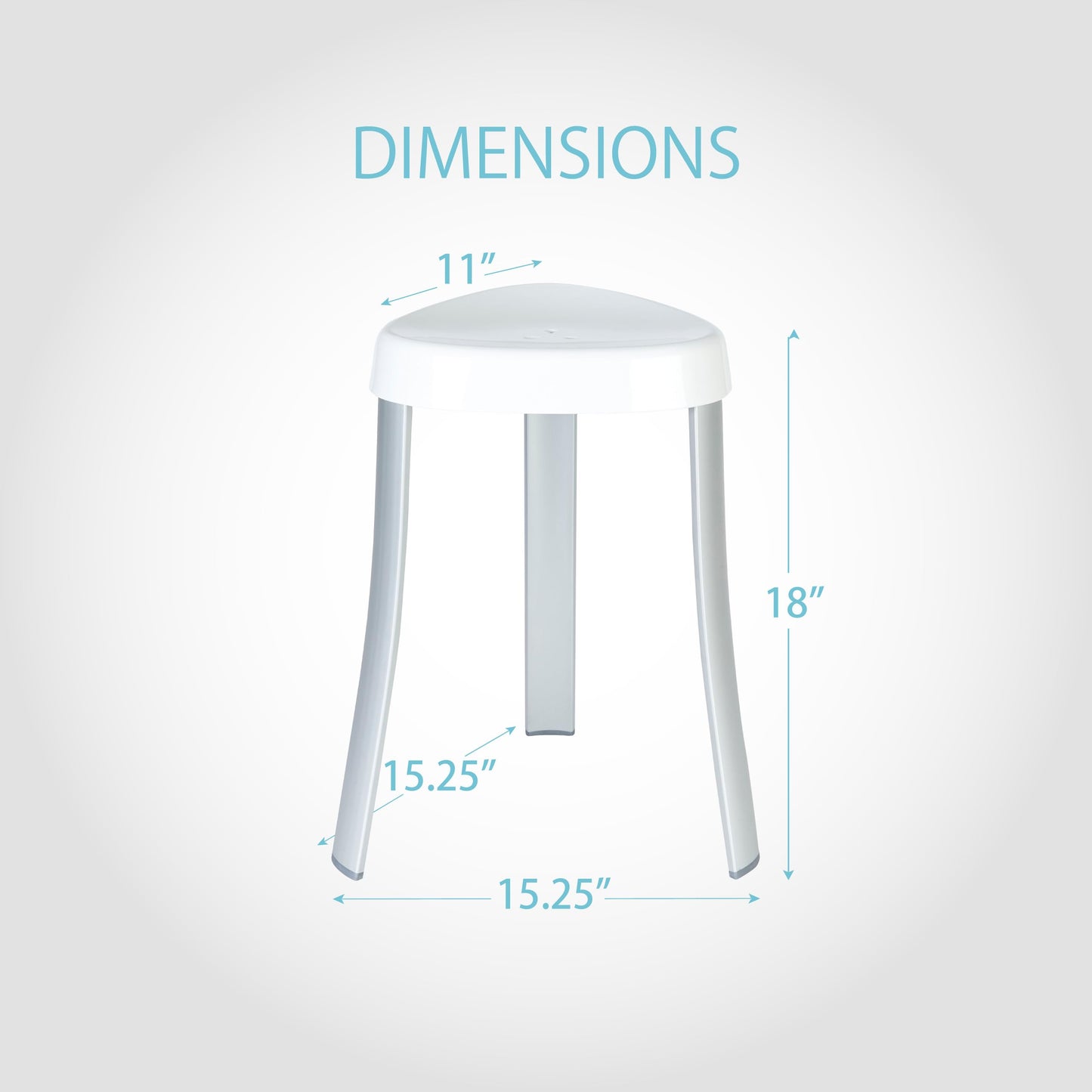 Better Living Products The Spa Seat, White & Aluminum