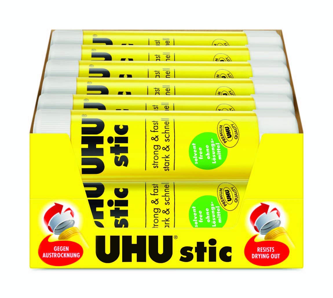 UHU Stic Klebestift Glue Stick 40G PACK OF 12